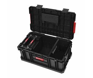 QBRICK 1606 Boîte à outils avec 2 organiseurs Boîte à outils modulaire Rangement à outils (KG) Noir