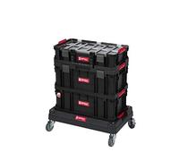 Qbrick System Chariot à outils XL avec de nombreux accessoires Dimensions (l x p x h) : 53 x 38 x 98 cm