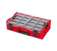 Qbrick System ONE Organizer 2XL 2.0 MFI RED ULTRA HD empilable 582 x 387 x 131 mm 13,5 l IP66 avec insert en mousse