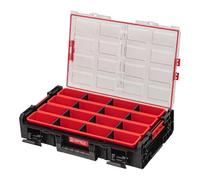 Qbrick System ONE Organizer XL 2.0 Long Bin empilable 582 x 387 x 131 mm 13,5 l IP66 avec 4 inlays et 12 séparateurs