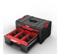 Qbrick System PRO Drawer 2 Toolbox 2.0 Expert empilable 450 x 310 x 244 mm 4,5 l 9,5 l IP54 avec deux tiroirs 10 inlays et 6 séparateurs