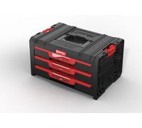 Qbrick System Caisse à outils PRO Drawer 3 Expert – 3 tiroirs, 21 compartiments – Noir