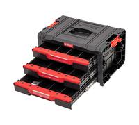 Qbrick System PRO Drawer 3 Toolbox 2.0 Basic empilable 450 x 310 x 244 mm 3x 4,5 l IP54 avec trois tiroirs 9 inserts