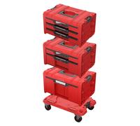 Qbrick System PRO Drawer Workshop Set 6 2.0 RED ULTRA HD Kit de coffres à outils 4 pièces 525 x 345 x 885 mm
