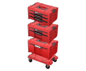 Qbrick System PRO Drawer Workshop Set 6 2.0 RED ULTRA HD Kit de coffres à outils 4 pièces 525 x 345 x 885 mm