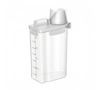 QBXMY7 Boîte de rangement hermétique pour détergent à lessive, 2500 ml, avec tasse à mesurer, boîte de rangement hermétique pour la nourriture, la lessive, la poudre, les céréales, la farine de riz