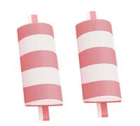Qcbuegof Paire d ' oreillers de Chaise cylindrique, Stripes, B