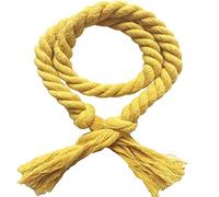 QCKNKMGG Embrasses pour Rideaux Corde à Nouer for Rideau en Coton et Lin, 2 pièces, Multicolore, 85Cm(Yellow)
