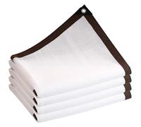 QCKNKMGG Toile de Protection Solaire, Tissu d'ombrage de Jardin 50%, bâche en Maille Blanche, Plusieurs Tailles for Serre et Patio(4.5x15m)