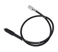 QCSTORE Câble D'extension de Perceuse à Arbre Flexible de 42 Pouces, avec Poignée en PVC pour Meuleuse électrique avec 3 Mandrins pour les Zones Difficiles D'accès