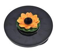 QCSTORE Fontaine Solaire, Pompe à Eau Compacte, Mini Fontaine à énergie Solaire pour Bains d'oiseaux en Plein Air, Jardin, étang, Piscine, 16cm (#1)