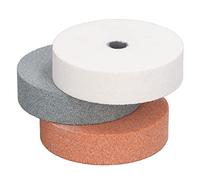QCSTORE Jeu de Meules de Polissage, 3 Pièces, Outils de Meulage Efficaces pour Métal, Céramique, Bois, Diamètre 75mm