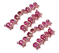 Qcwwy Ballons Joyeux Anniversaire Ballons Ronds en Aluminium avec Bannière de Drapeau à Tirer pour les Décorations de Fête (PINK)