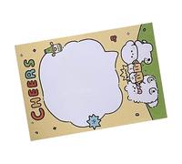 Qcwwy Bloc-notes Lignés avec Lettres Légales et Fournitures Scolaires, Adhésifs Antiadhésifs, Design Détachable pour Enfants, étudiants, études, Bureau, écriture, Griffonnage, 80 Feuilles,
