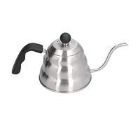Qcwwy Bouilloire à Col de Cygne Pour Plaque de Cuisson - Bouilloire à café « Pour Over » et à thé, avec Base Triple épaisseur en Acier Inoxydable - Compatible Gaz, électrique et (1L)