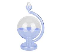 Qcwwy Bouteille en Verre de Prévisions Météorologiques, Baromètre avec Liquide pour la Décoration de la Maison, Détecteur de Pression Atmosphérique et Prédicteur Météo, Bleu