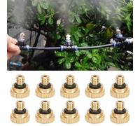 Qcwwy Buse de Pulvérisation en Laiton 0,5 Mm, Brumisateur Basse Pression | avec système de refroidissement d\'irrigation de serre Antifor à joint torique scellé