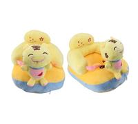 Qcwwy Canapé de Siège pour bébé en Peluche Douce, Chaise de Soutien pour bébé à Angle Réglable avec Base Antidérapante et Anti-basculement, Musique Bluetooth pour la Pratique de la (Tigresse)
