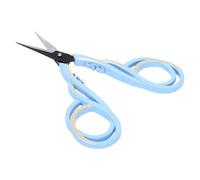 Qcwwy Ciseaux à Broder Pointus, 4,4 Pouces Bleu Vintage | Cisailles à aiguilles en alliage de Zinc, pointes ultra fines, lames en acier inoxydable, Kit de couture de voyage, coupe