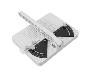 Qcwwy Ciseaux Ciseaux Station d'outils d'application de Papier Peint avec Rapporteur Réglable de 0 à 45 Degrés et Bouton de Verrouillage pour une Précise du Plastique et du Bois -onglet -angle