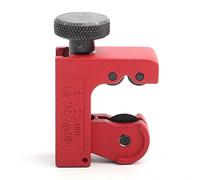 Qcwwy Coupe-flèche de Tir à l'arc en Métal Mini Scie à Découper Coupe-flèche 3 à 22 Mm de Diamètre de épaisseur de Conception Simple Léger Mini Portable Transport Extérieur Noir Rouge