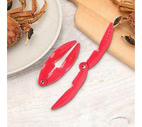 Qcwwy Cracker à Homard, Pince à Crabe en Acier Inoxydable avec Poignée Ergonomique, Craquelin à Bord Lisse, Outil Léger pour Fruits de Mer 13 X 5 Cm pour la Cuisine, la Maison et les Repas