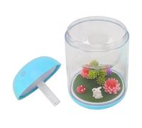 Qcwwy Diffuseurs Humidificateur Humidificateur de Voiture Mignon avec Réservoir d'eau de 180 Ml Lumière LED 7 Couleurs Arrêt Automatique pour Chambre à Coucher Bureau Maison Voyage Paysage Mini