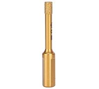 Qcwwy Foret Diamanté, Scie Cloche avec Diamant brasé et Noyau de Cire pour Granit, Marbre, Carrelage, Céramique, Béton, Pierre, Perçage de Maçonnerie (6MM)