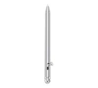 Qcwwy Fournitures de Bureau Petit Stylo Ti en Alliage Antirouille avec 2 Recharges et Anneaux en Silicone en Acier Inoxydable, adapté aux Réunions de Bureau d'affaires, aux Déplacements, à