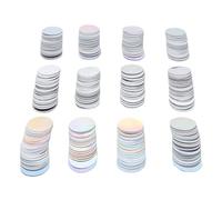 Qcwwy Guirlande de 12 Points Ronds, Guirlande de Cercles en Papier nacré de 13,12 Pieds, Bannière à Suspendre avec 36 Cercles, Adaptée aux Mariages, Fêtes d'anniversaire, Barbecues, (Argent + Coloré)