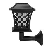 Qcwwy Lampe Torche Solaire Extérieure, Lanterne LED à Effet Flamme Vacillante, IP65 étanche, Allumage et Extinction Automatiques, for Jardin Pelouse Terrasse Décoration
