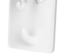 Qcwwy Patère Murale éléphant en Résine, Crochet Adhésif sans Perçage Supporte 3 Kg for Salle de Bain Cuisine Rangement Décoration