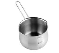 Qcwwy Petite Casserole Chauffe-beurre 800ml, Pot à Sauce en Acier Inoxydable pour Sauces au Lait, Pop-corn Chocolat, Outils de Cuisine