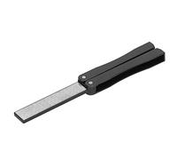 Qcwwy Pierres à Aiguiser Autres Outils de Jardin Mini Pierre à Aiguiser Portable avec Carbure de Silicium Noir pour Couteaux de Cuisine, Outils de Jardin, Ciseaux, Aiguisoir de Couteaux, Poche Pliante