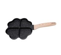 Qcwwy Poêle à Omelette Mini Poêle à Frire 4 Tasses à Omelette en Forme de Coeur pour la Cuisson des Outils de Cuisine