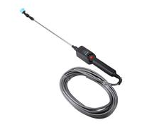 Qcwwy Pulvérisateur électrique à Baguette, 7,4 V Rechargeable, Tuyau de | Poignée télescopique pour paniers et arbustes suspendus, pompe à filtre à gravité submersible, brume fine pour régler le