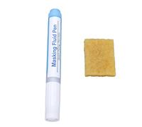 Qcwwy Stylo Fluide de Masquage, Marqueur de Masquage Aquarelle Bleu 6,3 Mm (matière organique 2)