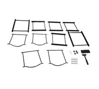 Qcwwy Supports de Stockage Rack 4 Niveaux Gain de Place en Acier au Carbone Antirouille avec Pieds Réglables pour la Maison Cuisine Bureau Porte-Bouteille d'eau Support Refroidisseur d'eau Pichet