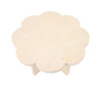 Qcwwy Table Basse Petite Table d'appoint Pliante à Fleurs Design en Bois Massif de Camping Portable Robuste pour Les Pique-niques en Plein Air avec Assemblage Facile Pique-Nique en Forme de Fleur