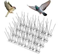 Qdreclod Pic Anti Pigeon INOX 2M, Anti Pigeons pour Balcon, Anti Oiseaux Exterieur pour Balcon Fenêtre Toit, Repulsif Oiseaux pour Effrayer Corbeaux, Moineaux, Chats