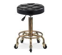 QDZC Tabouret Roulant rétro avec Roues et réglage de Hauteur Boutique Black