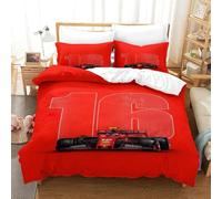 QDZHCPMYK 3D, Imprimé F1 Racing Ensemble De Literie Microfibre Super Douce Et Respirante Set De Housse De Couette 3 Pièces avec Taies d'oreiller King（220x240cm）