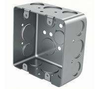 Qectial Boîte Jonction Électrique Carrée Carré Boîte Électrique Pré-Percés Faible Hauteur pr Bricoleurs