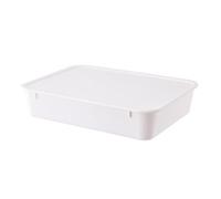 Qectial Boîte Stockage En Plastique Cvercle Plat Récipient Rectangulaire Cvercle Étanche Réutilisable