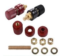 Qectial Borne Cuivre Cosse Connecteur Isolé Résistance Thermique et Structure Robuste Installation Rapide pour Automobile Bateau Application Intérieure Extérieure, JS-555 Tout cuivre, M10