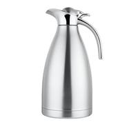Qectial Bouteille Isotherme En Acier Inoxydable, Carafe à Eau avec Couvercle Hermétique, Résistante à La Chaleur, Carafe à Café Isotherme, 2L