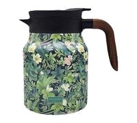 Qectial Carafe Isotherme En Acier Inoxydable avec Distributeur D'eau Chaude Automatique, Théière Portable avec Filtre Intégré, Vert