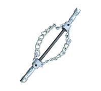 Qectial Chaîne de Débouchage pour Le Nettoyage En Profondeur Des Canalisations, Outil Flexible pour Tuyaux, Furet Manuel Robuste, équipement En Acier, Chaîne Double de 22