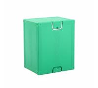 Qectial Children Music Seat Tabouret Cube pour Enfants Siège Coffre Rangement Pouf Empilable Poignée Intégrée Plastique Mousse Adapté aux Salles de rèches Lecture, Vert