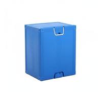Qectial Children Music Seat Tabouret Cube pour Enfants Siège Coffre Rangement Pouf Empilable Poignée Intégrée Plastique Mousse Adapté aux Salles de rèches Lecture, Bleu